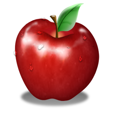 Apple Fruit Icon PNG Transparent Background 400x400px - Filesize