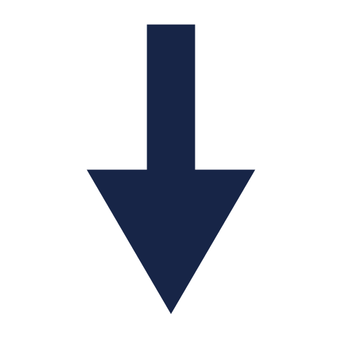 Blue Down Arrow Icon PNG Transparent Background 500x500px - Filesize ...
