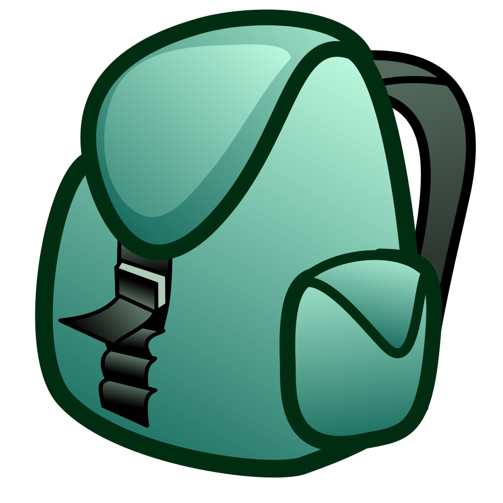 Backpack Clipart File PNG Transparent Background 1024x1024px Filesize