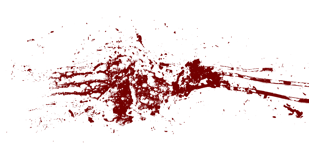 Blood Splatter Clip Art PNG Transparent Background 1024x515px