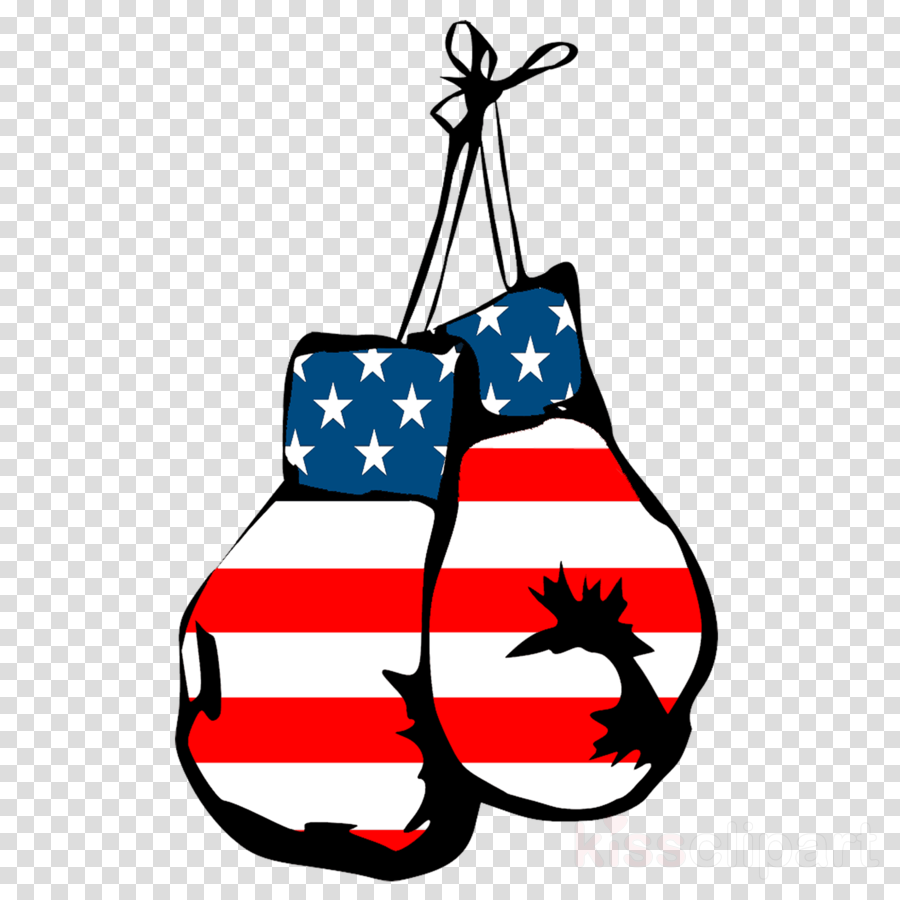 American Flags Boxing Glove Clip Art PNG Transparent Background