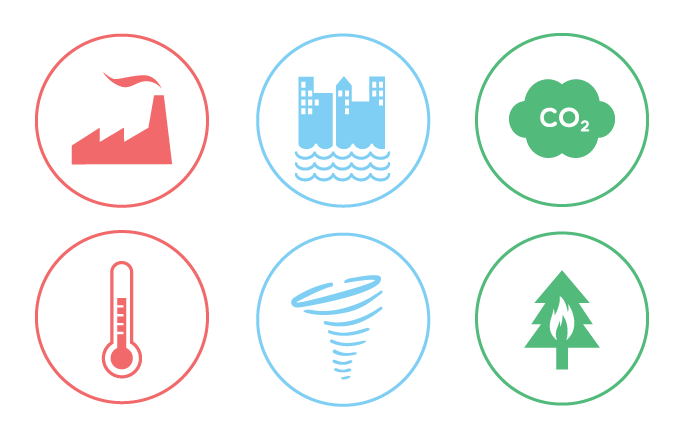 Climate Change Icons For Social PNG Transparent Background 684x435px ...