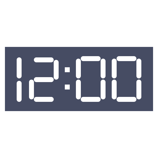 Digital Clock File Clipart PNG Transparent Background 512x512px