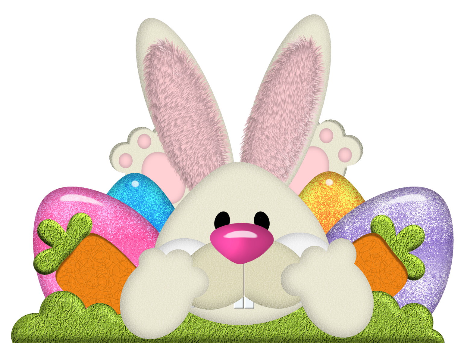 Easter Bunny Clipart Photo PNG Transparent Background 1540x1140px
