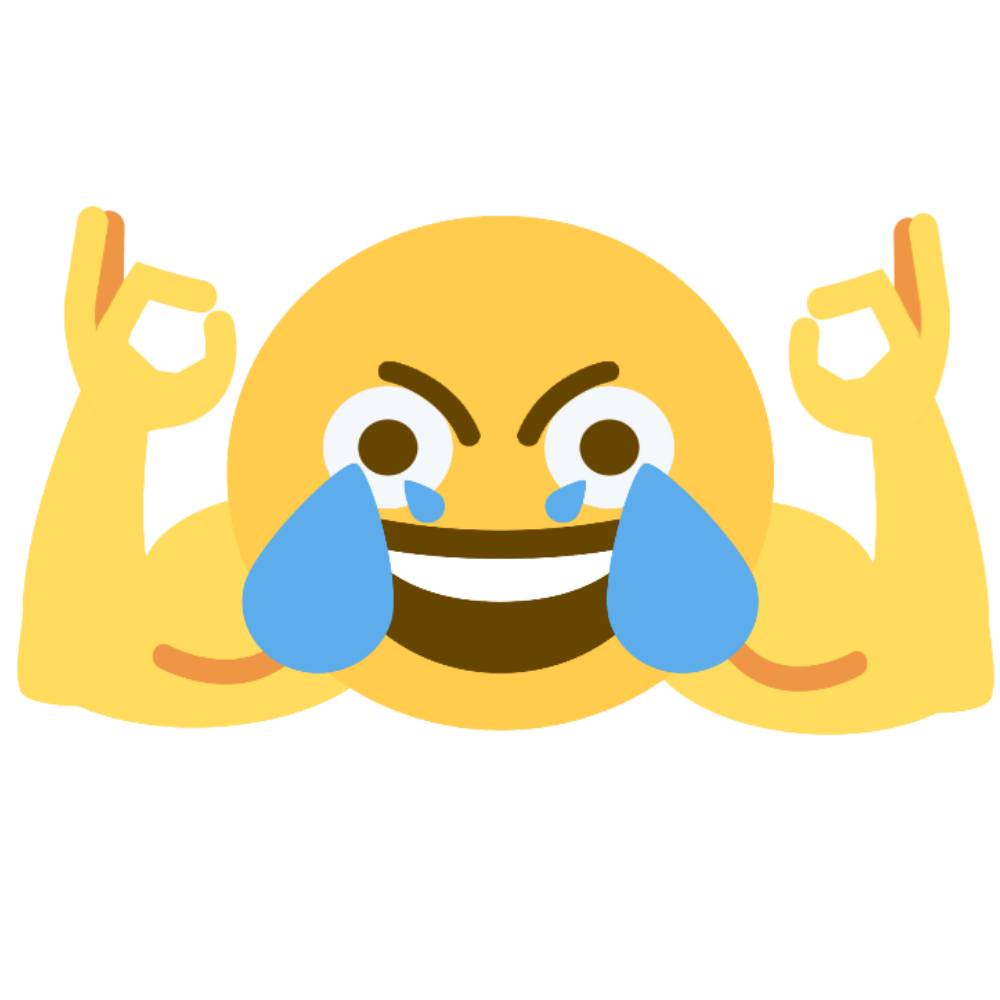 Strong Emoji PNG Transparent Background 1000x1000px Filesize