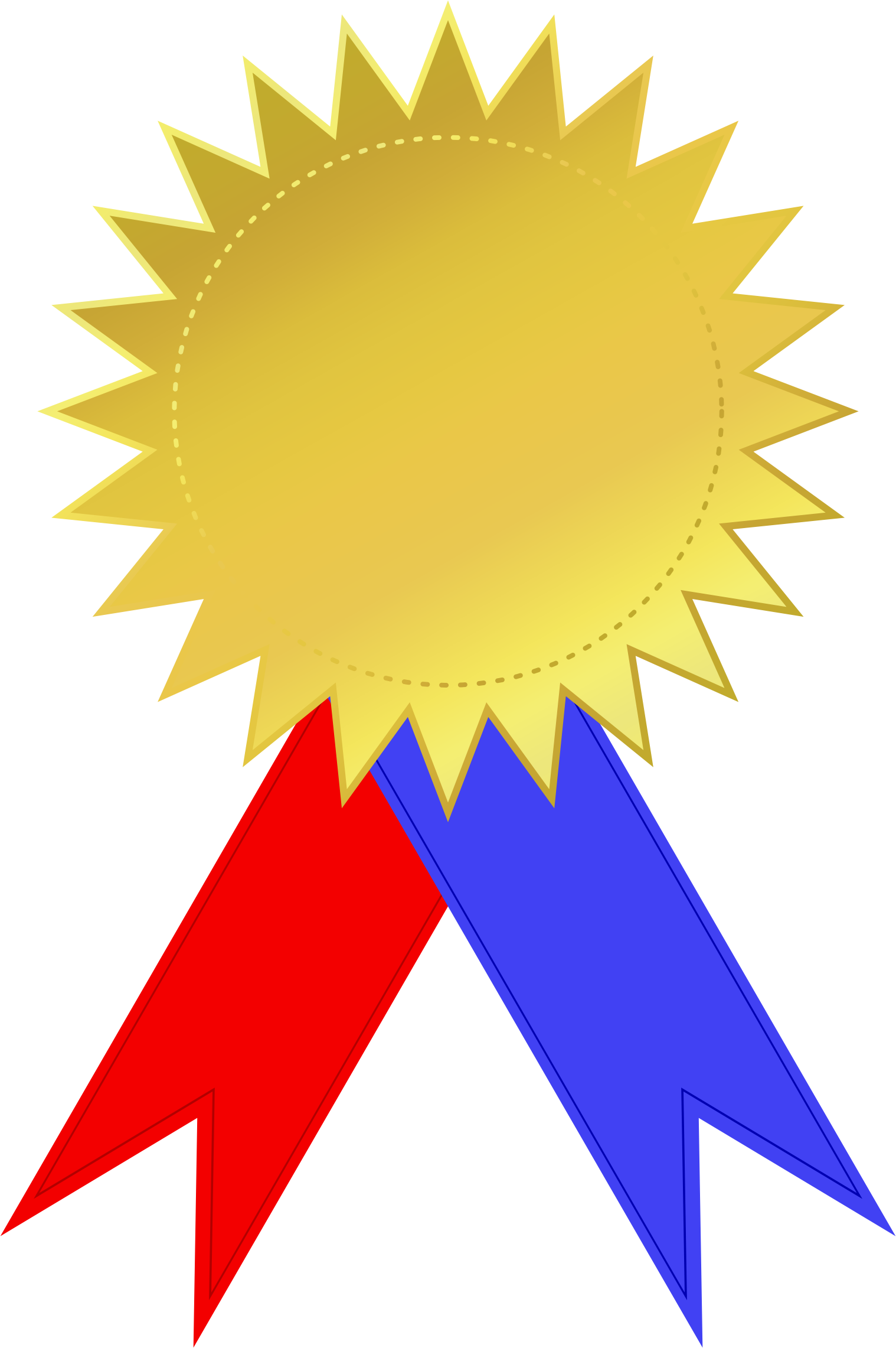 Clipart Gold Medal PNG Transparent Background 1518x2282px - Filesize
