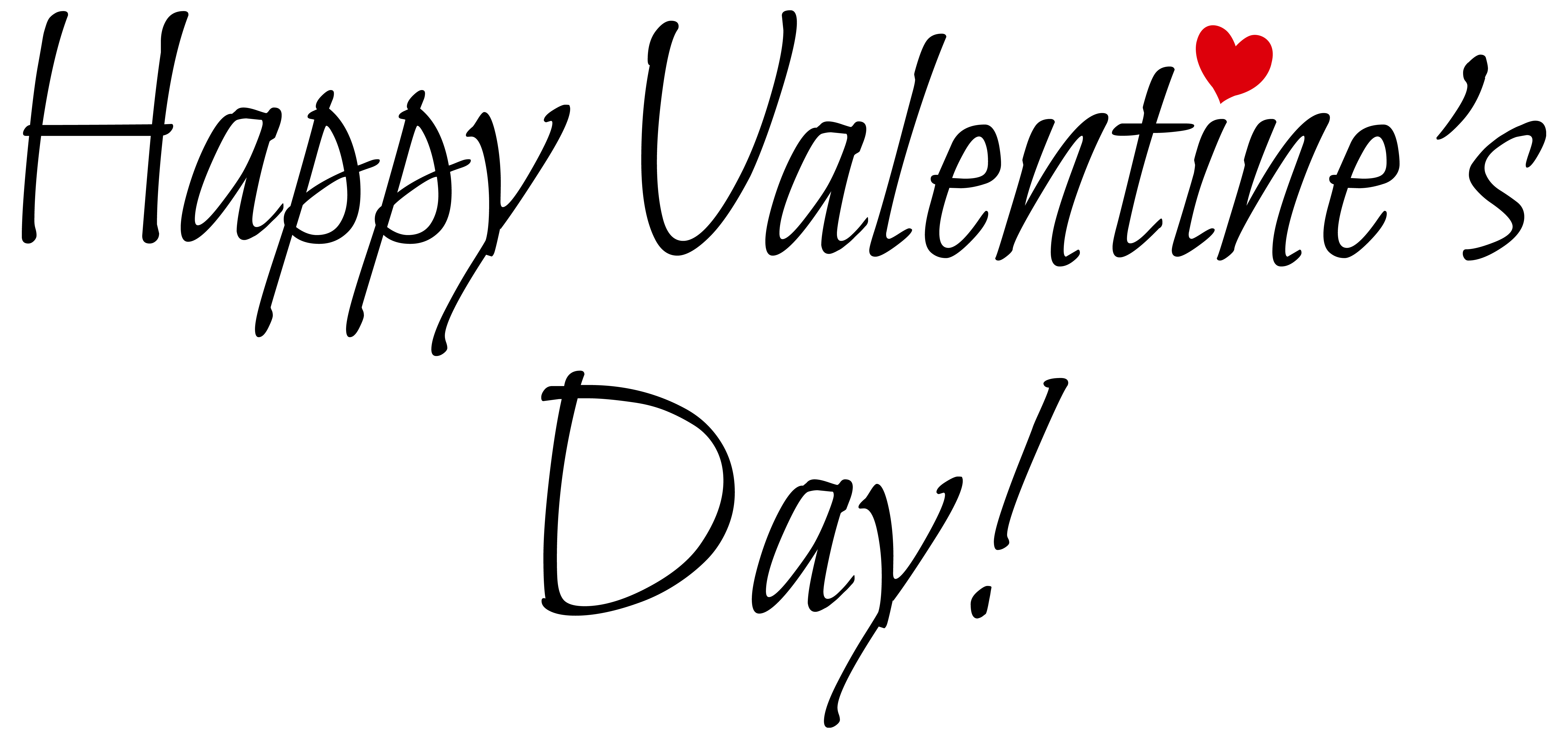 Happy Valentines Day PNG Transparent Background 6248x2942px - Filesize ...