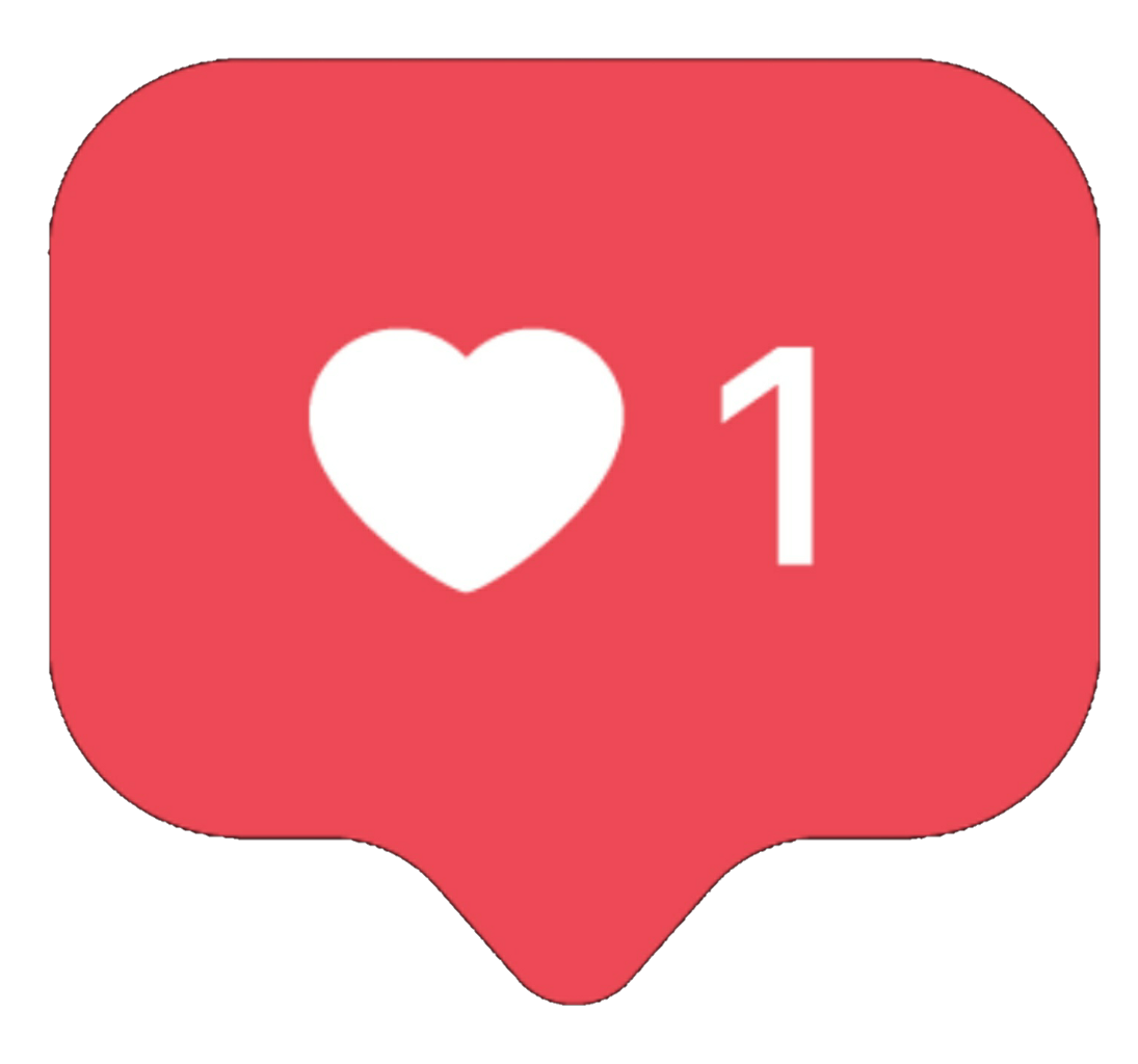 Instagram Likes Heart Images PNG Transparent Background 1095x1024px