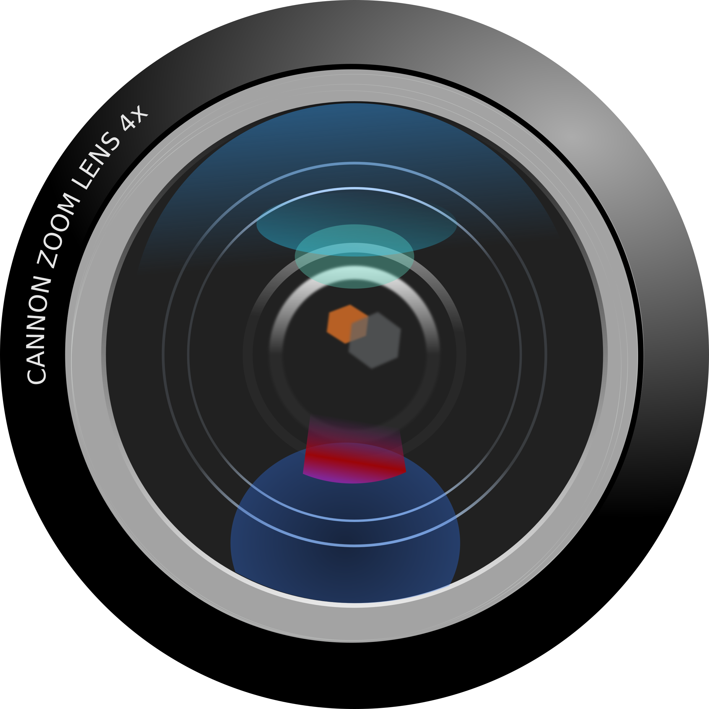 Canon Camera Zoom Lens 4x PNG Transparent Background 2400x2400px