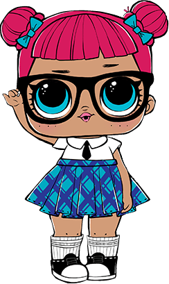 School Student Lol Doll Clipart PNG Transparent Background
