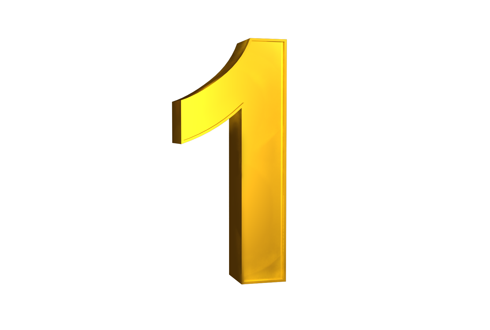 One 1 Format Golden Number One, 1 Numbers Clipart Download PNG Transparent ...