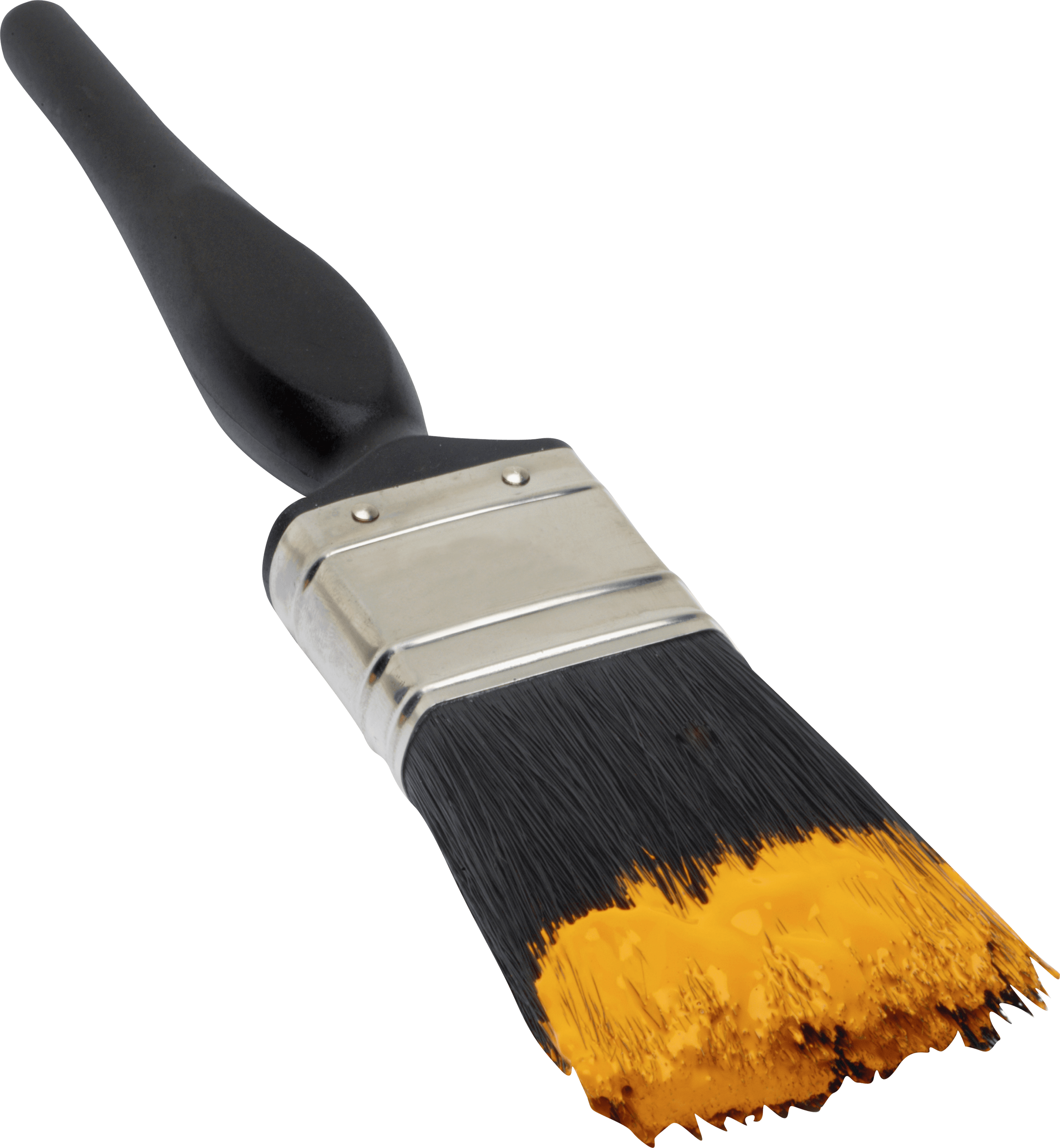 Paint Brush, Yellow Paint PNG Transparent Background 2770x3000px