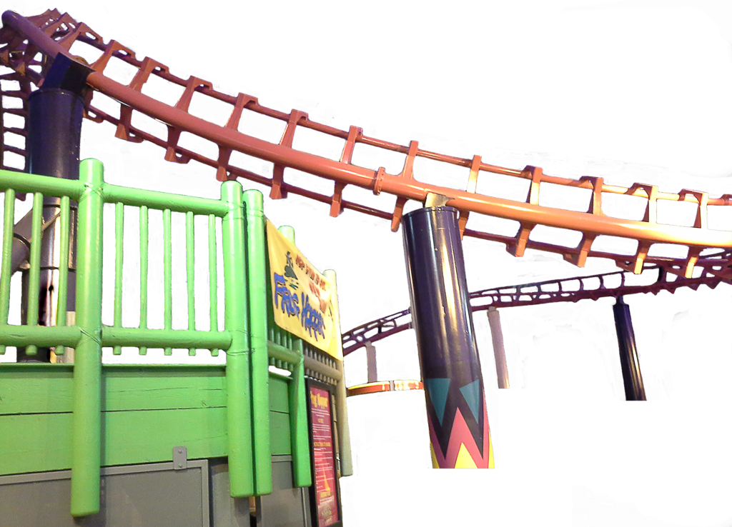 Roller Coaster PNG Transparent Background 1024x738px - Filesize