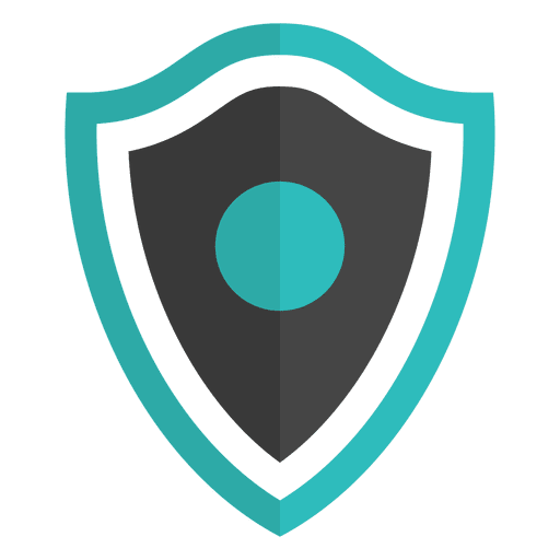 Turquoise Shield Emblem Icon Vector PNG Transparent Background ...