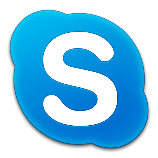 Skype S Blue Logo Free Download PNG Transparent Background 512x512px