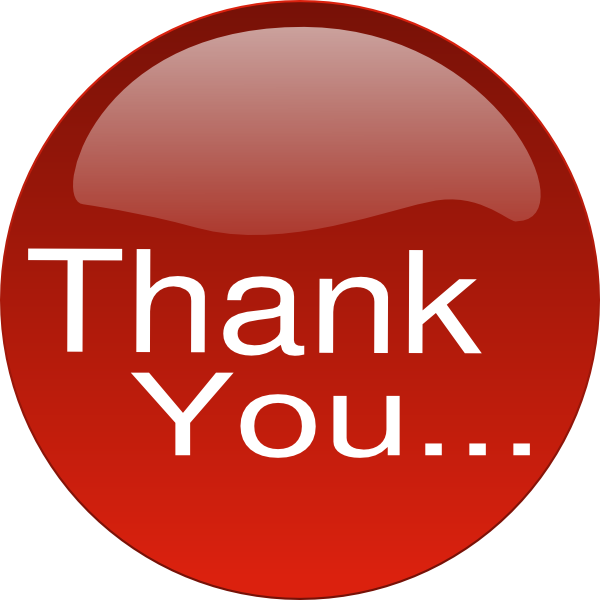Thank You Clipart Hd PNG Transparent Background 600x600px - Filesize