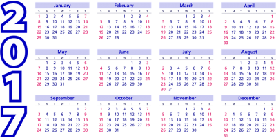 Calendarios 2017 En Vector Png PNG Images