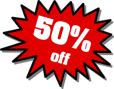 50% Off Background PNG Images