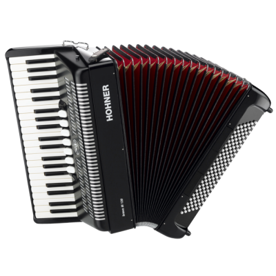 Hohner Bravo Iii Piano Accordion Black Long PNG Images