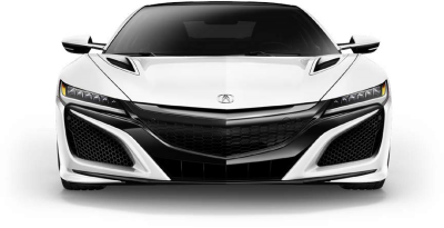 White Nsx Front View Sport Car Png Images PNG Images