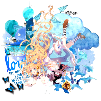 Blue Colors Alice In Wonderland Png PNG Images