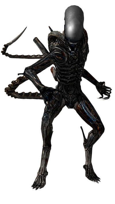 Scary Black Alien Transparent Image PNG Images