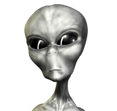 Silver Alien Png PNG Images