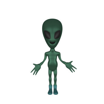 Smiley Sweet Alien Png PNG Images