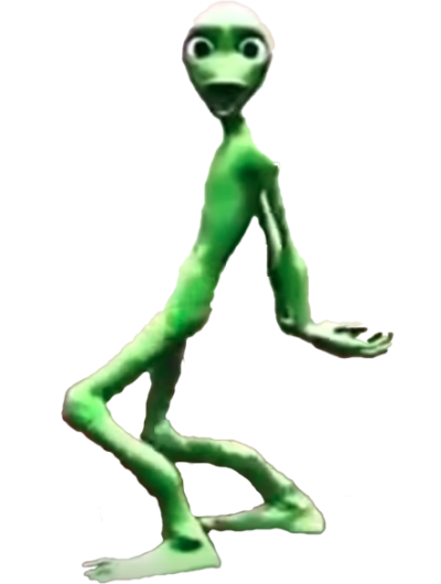 Dancing Green Alien Png images PNG Images