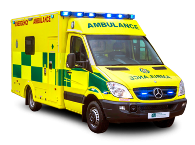 Yellow Pickup-style Ambulance PNG Images