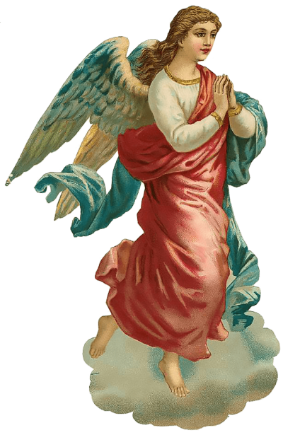 Victorian Vintage Angel Cloud Transparent Clipart PNG Images