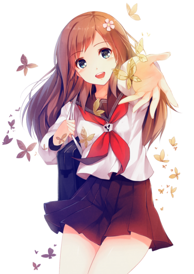 Anime Girl Drawing PNG, Vector, PSD, and Clipart With Transparent  Background for Free Download