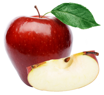 Whole And Half Red Apple Png Photo Download PNG Images