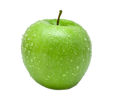 Beautiful Green Transparent Apple With Water Droplets, Hard, Sour, Sweet Picture Background PNG Images