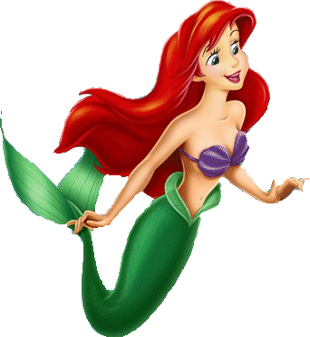 Red And Green Mermaid Ariel Png PNG Images