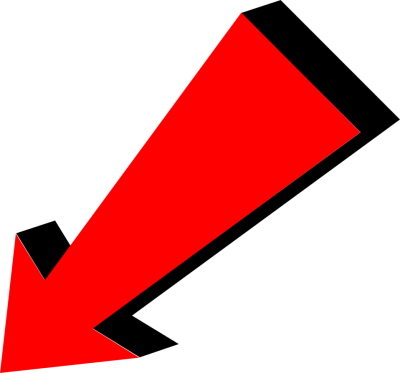 Red Left Conner Arrow Transparent PNG Images