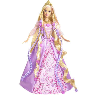 Barbie Doll In Purple Dress Hd Transparent PNG Images