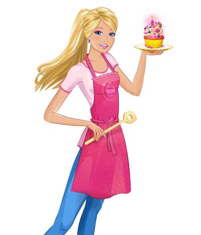 Pastry Barbie Girl Transparent Background PNG Images