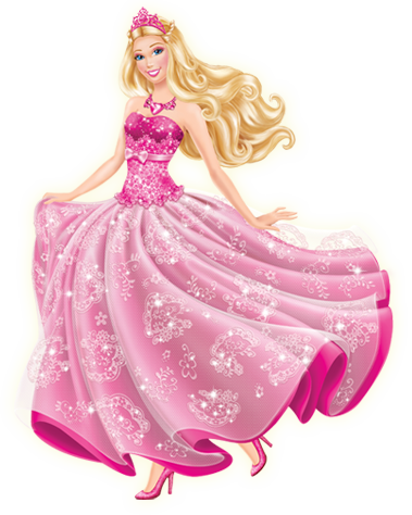 Princess Barbie In Pink Dress Png Clipart PNG Images