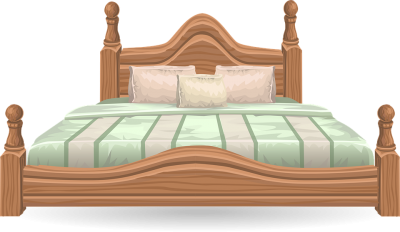 Bed Furniture Bedroom Graphic Transparent PNG Images