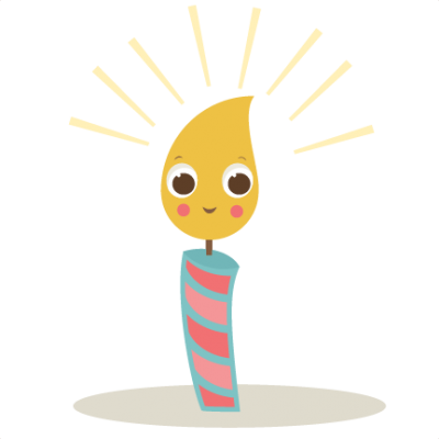 Birthday Candle Comic PNG Images