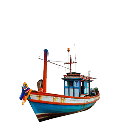 Cartoon fishing boat png 