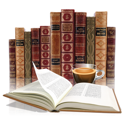 Coffee And Books Transparent Clipart PNG Images