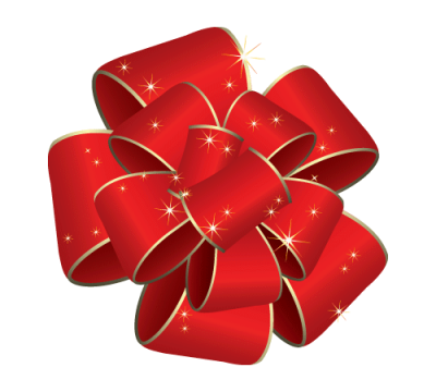 Christmas red silver ribbon clipart png wonderful picture images