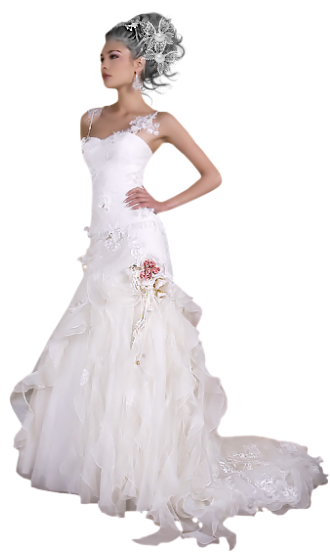 Crown Bride Dress Png PNG Images