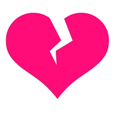 Broken Heart Vector PNG Images