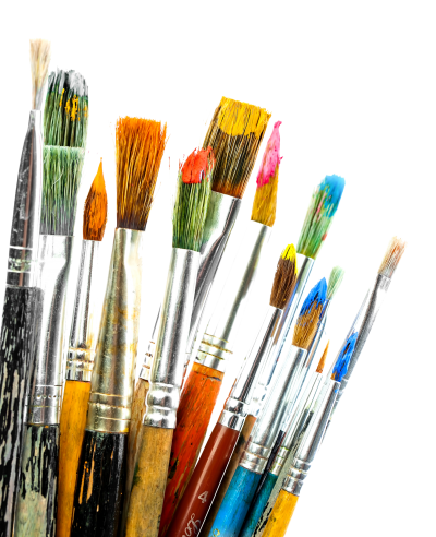 Colorful Paint Brush Png Transparent PNG Images
