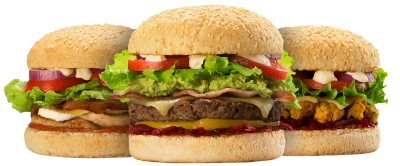 Big Triple Burger Menu Transparent Free PNG Images