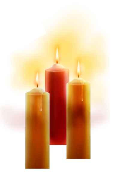 Three Candle-in-picture PNG Images