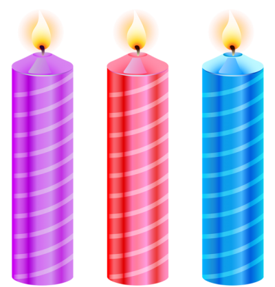 Fun Candles, Colored Candles, Birthday Candles PNG Images